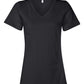 Bella + Canvas T-Shirts S / Black Bella + Canvas - Women's Relaxed Jersey V-Neck Tee