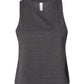 Bella + Canvas T-Shirts S / Dark Grey Heather Bella + Canvas - Women's Racerback Crop Tank