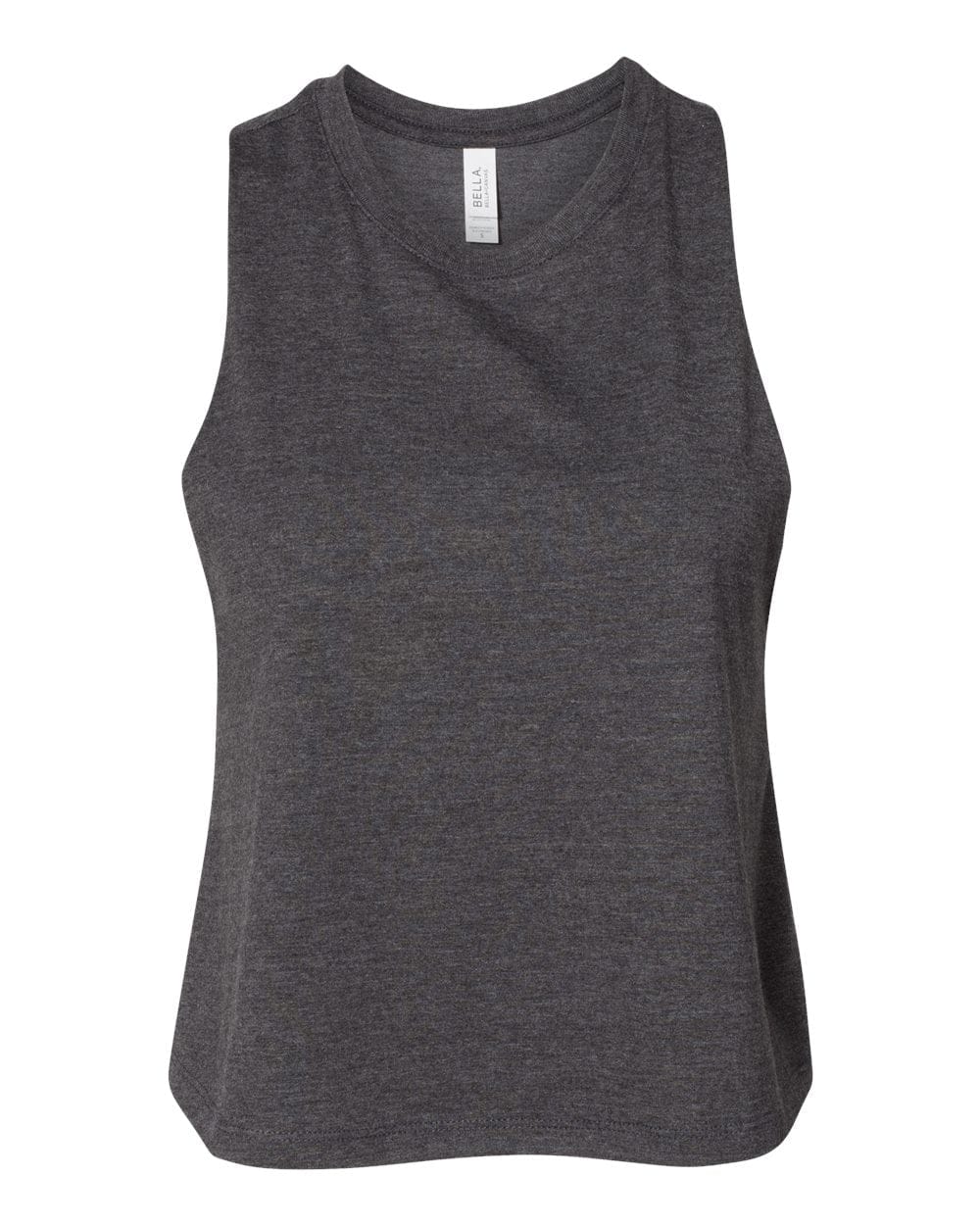 Bella + Canvas T-Shirts S / Dark Grey Heather Bella + Canvas - Women's Racerback Crop Tank