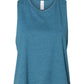 Bella + Canvas T-Shirts S / Heather Deep Teal Bella + Canvas - Women's Racerback Crop Tank