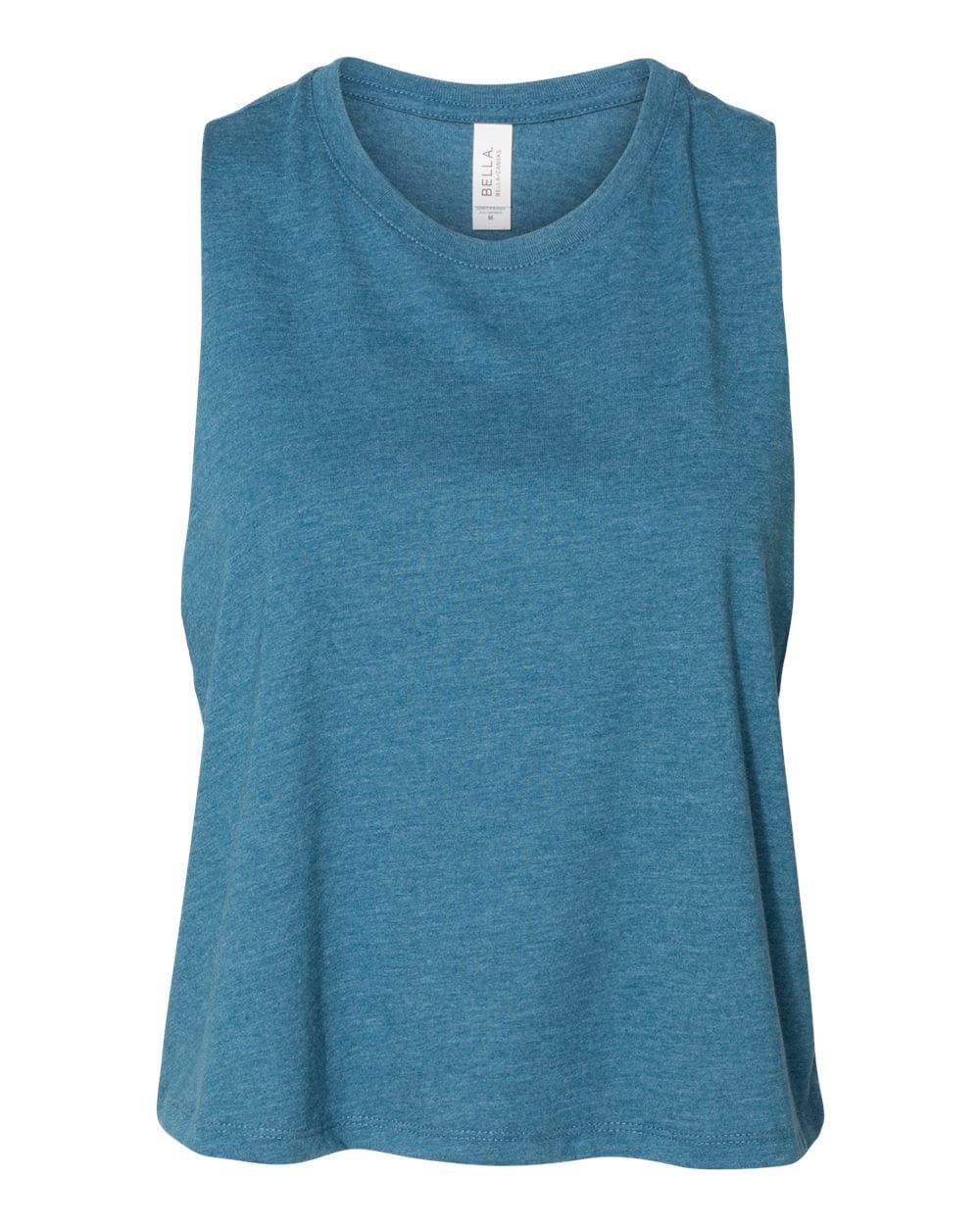 Bella + Canvas T-Shirts S / Heather Deep Teal Bella + Canvas - Women's Racerback Crop Tank