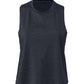 Bella + Canvas T-Shirts S / Heather Navy Bella + Canvas - Women's Racerback Crop Tank