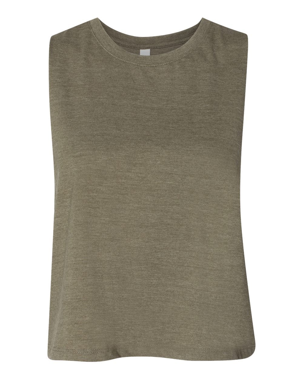 Bella + Canvas T-Shirts S / Heather Olive Bella + Canvas - Women's Racerback Crop Tank