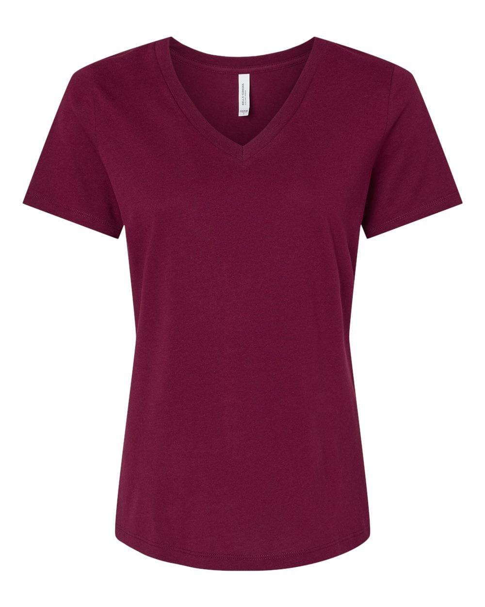 Bella + Canvas T-Shirts S / Maroon Bella + Canvas - Women's Relaxed Jersey V-Neck Tee