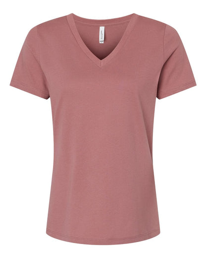 Bella + Canvas T-Shirts S / Mauve Bella + Canvas - Women's Relaxed Jersey V-Neck Tee