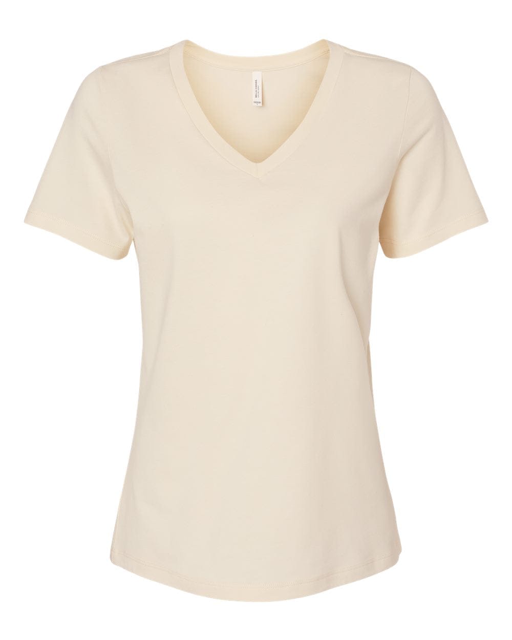 Bella + Canvas T-Shirts S / Natural Bella + Canvas - Women's Relaxed Jersey V-Neck Tee