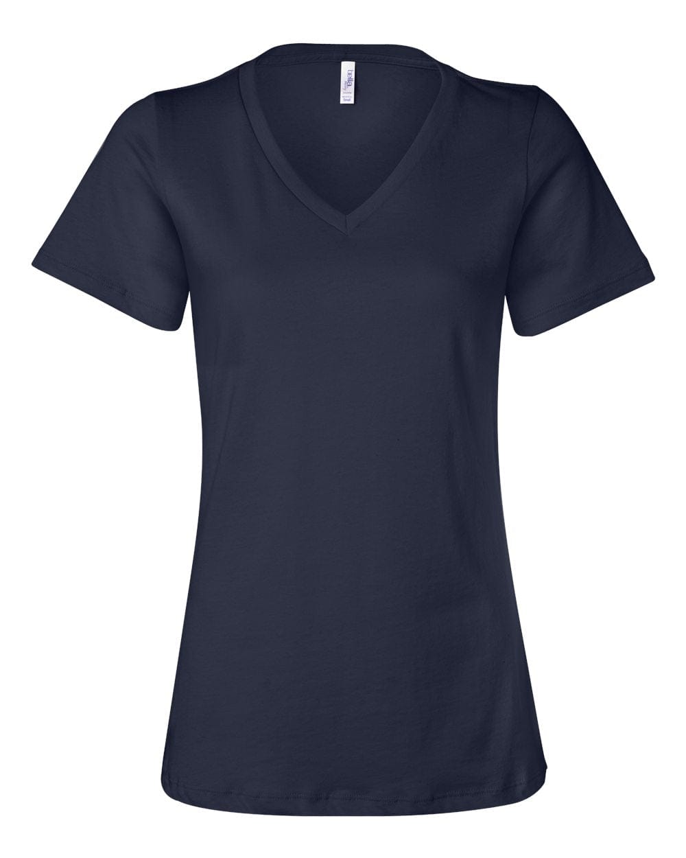 Bella + Canvas T-Shirts S / Navy Bella + Canvas - Women's Relaxed Jersey V-Neck Tee