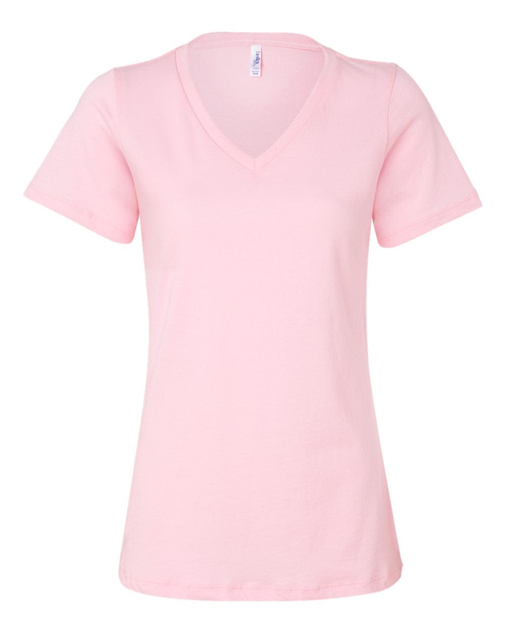 Bella + Canvas T-Shirts S / Pink Bella + Canvas - Women's Relaxed Jersey V-Neck Tee