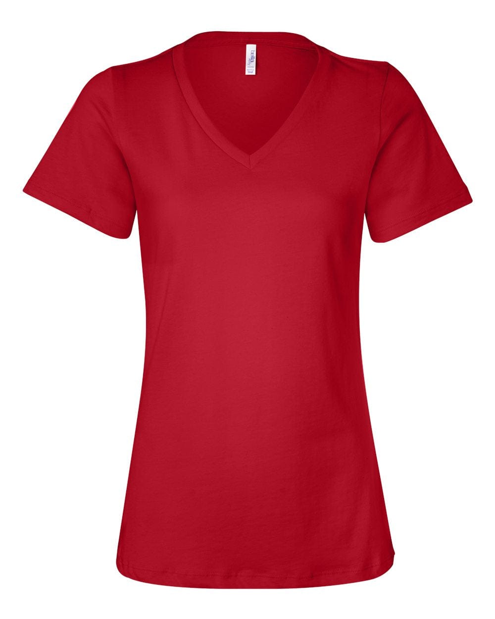 Bella + Canvas T-Shirts S / Red Bella + Canvas - Women's Relaxed Jersey V-Neck Tee