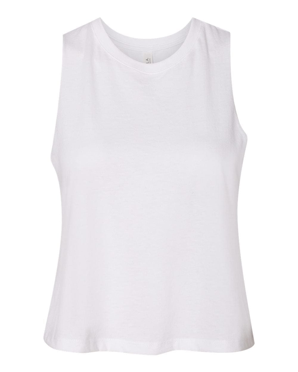 Bella + Canvas T-Shirts S / Solid White Blend Bella + Canvas - Women's Racerback Crop Tank