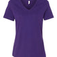 Bella + Canvas T-Shirts S / Team Purple Bella + Canvas - Women's Relaxed Jersey V-Neck Tee