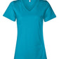 Bella + Canvas T-Shirts S / Turquoise Bella + Canvas - Women's Relaxed Jersey V-Neck Tee