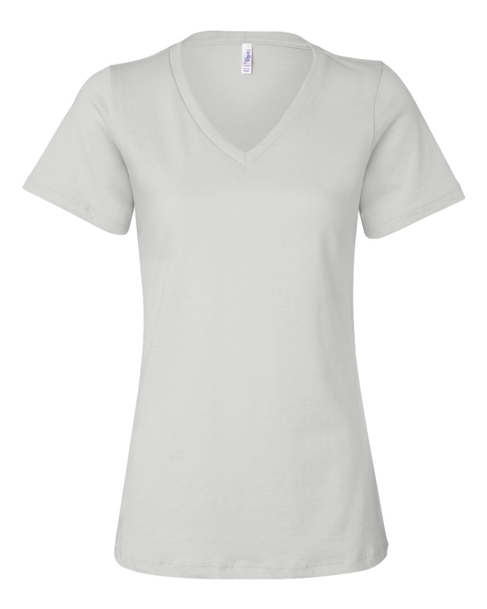 Bella + Canvas T-Shirts S / White Bella + Canvas - Women's Relaxed Jersey V-Neck Tee