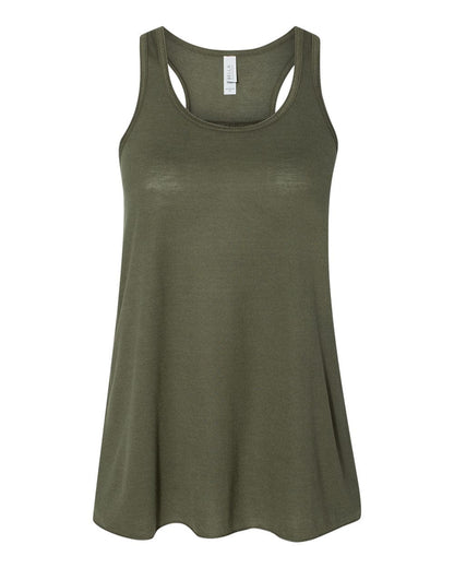 Bella + Canvas T-Shirts XS / Military Green Bella + Canvas - Women's Flowy Racerback Tank