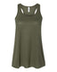 Bella + Canvas T-Shirts XS / Military Green Bella + Canvas - Women's Flowy Racerback Tank