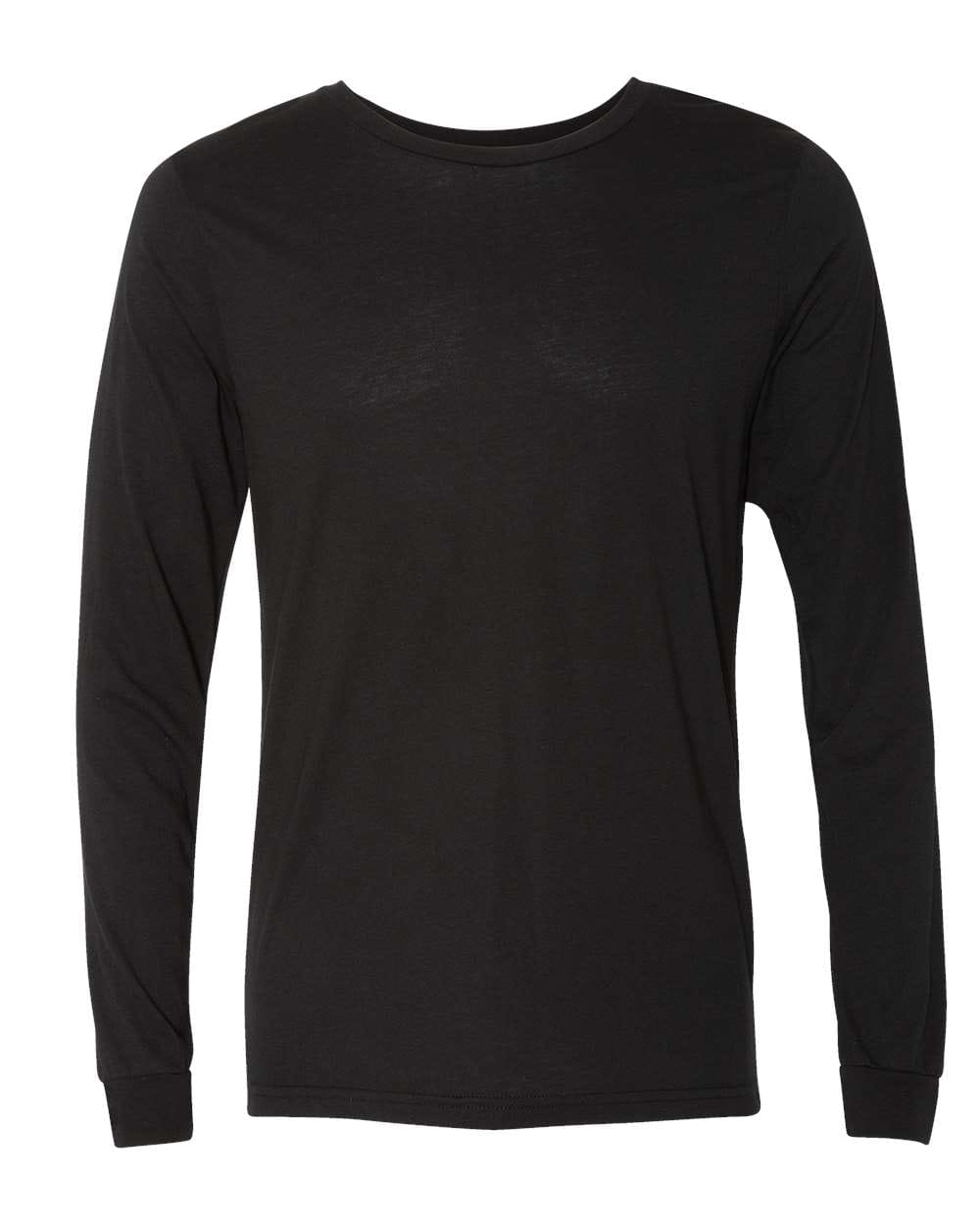 Bella + Canvas T-Shirts XS / Solid Black Triblend Bella + Canvas - Triblend Long Sleeve Tee