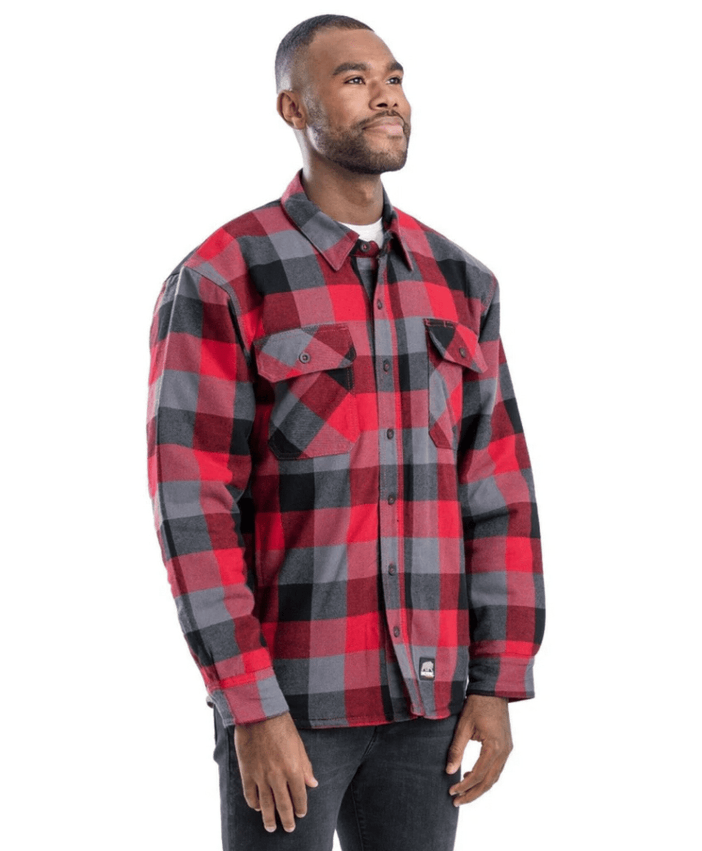 Berne Outerwear M / Plaid Red Berne - Men's Timber Flannel Shirt Jacket