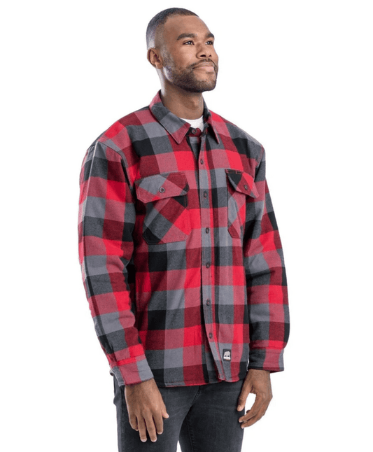 Berne Outerwear M / Plaid Red Berne - Men's Timber Flannel Shirt Jacket