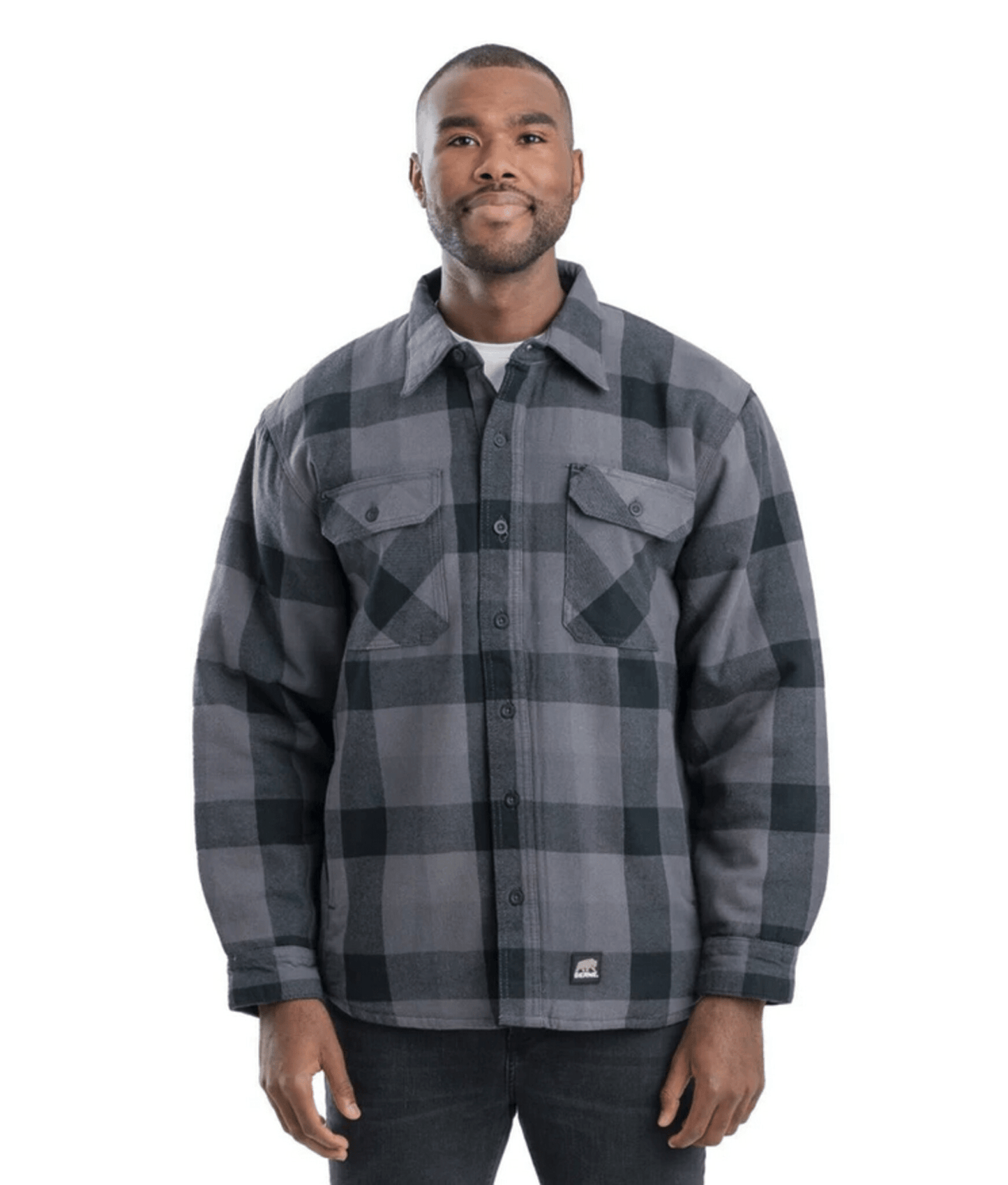 Berne Outerwear M / Plaid Slate Berne - Men's Timber Flannel Shirt Jacket