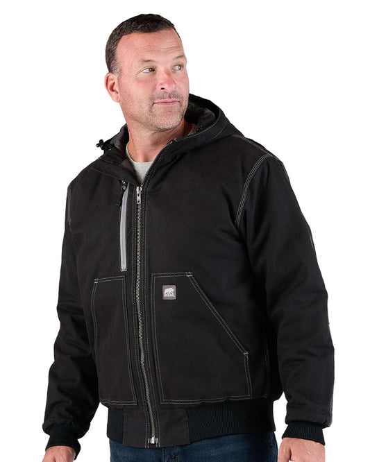 Berne Outerwear S / Black Berne - Men's Modern Hooded Jacket
