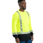 Berne T-shirts Berne - Men's Hi-Vis Class 3 Color Block Long-Sleeve T-Shirt