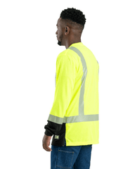 Berne T-shirts Berne - Men's Hi-Vis Class 3 Color Block Long-Sleeve T-Shirt