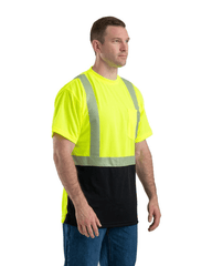 Berne T-shirts Berne - Men's Hi-Vis Class 3 Color Block Short-Sleeve T-Shirt