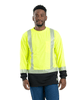 Berne T-shirts M / Yellow Berne - Men's Hi-Vis Class 3 Color Block Long-Sleeve T-Shirt