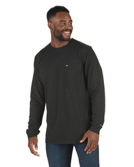 Berne T-shirts S / Black Berne - Men's Heavyweight Long Sleeve Pocket Tee