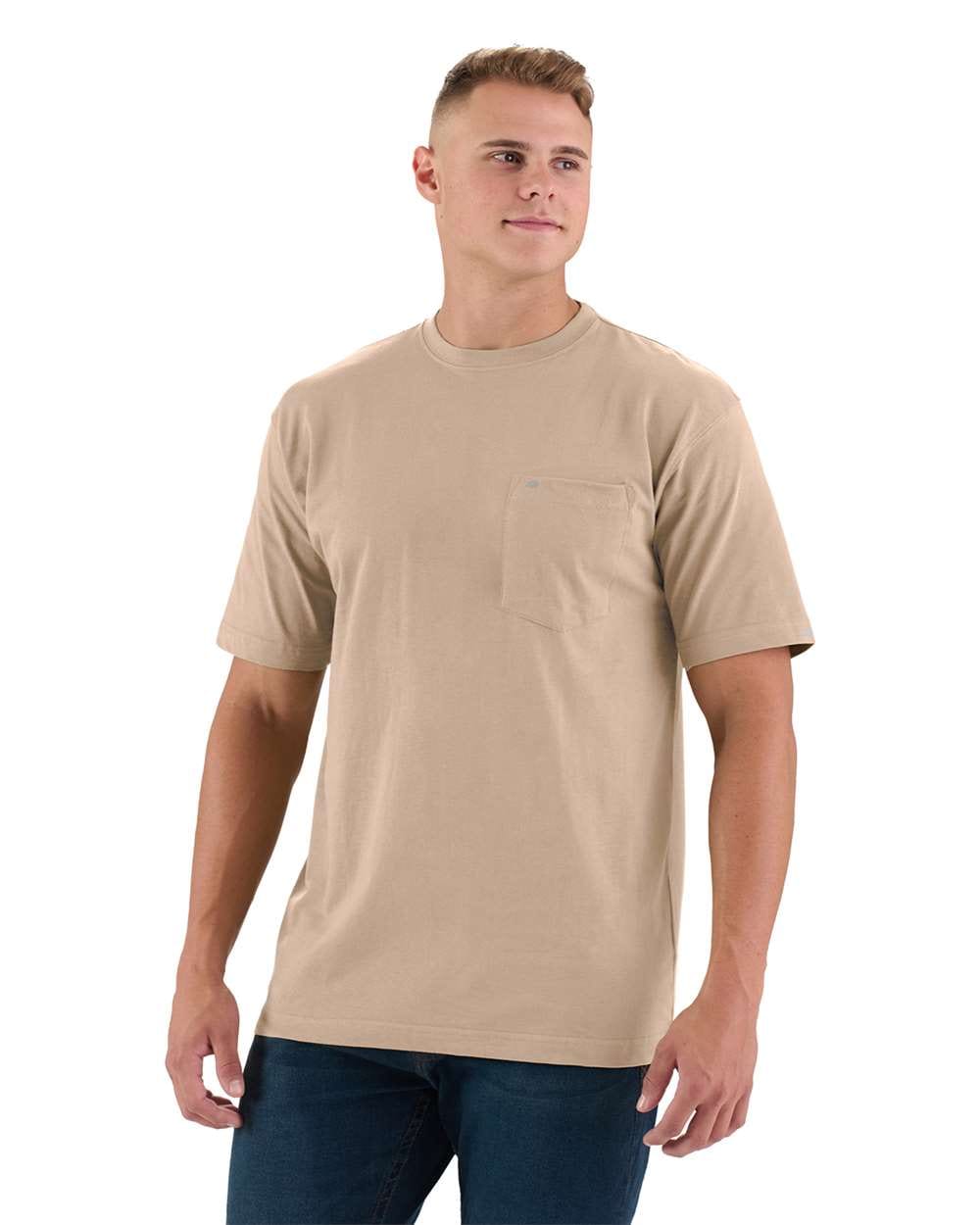 Berne T-Shirts S / Desert Berne - Men's Heavyweight Short Sleeve Pocket Tee