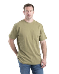 Berne T-shirts S / Desert Berne - Men's Heavyweight Short Sleeve Pocket Tee