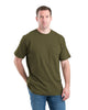 Berne T-shirts S / Light Olive Berne - Men's Heavyweight Short Sleeve Pocket Tee