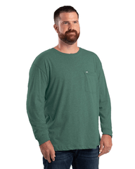 Berne T-shirts S / Pine Berne - Men's Heavyweight Long Sleeve Pocket Tee