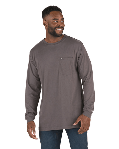 Berne T-shirts S / Slate Berne - Men's Heavyweight Long Sleeve Pocket Tee