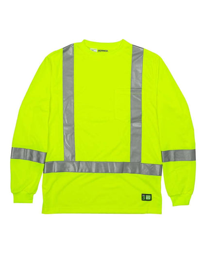 Berne T-Shirts S / Yellow Berne - Men's Hi-Vis Class 3 Performance Pocket T-Shirt