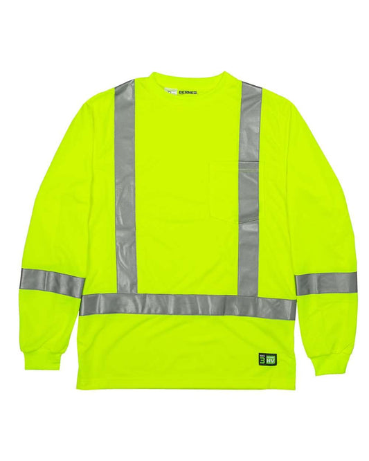 Berne T-Shirts S / Yellow Berne - Men's Hi-Vis Class 3 Performance Pocket T-Shirt
