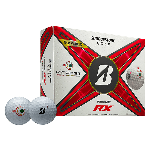 Bridgestone Accessories Dozen / White Bridgestone - Custom Tour B RX Mindset White Box Dozen