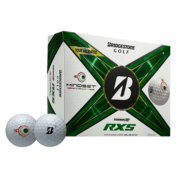 Bridgestone Accessories Dozen / White Bridgestone - Custom Tour B RXS Mindset White Box Dozen