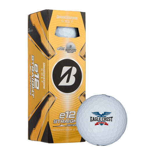 Bridgestone Golf Balls 3-Pack / White Bridgestone - e12 Straight Golf Balls 3-Pack