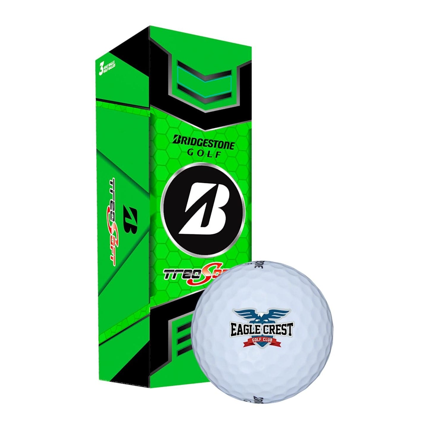 Bridgestone Golf Balls 3-Pack / White Bridgestone - TreoSoft Golf Balls 3-Pack