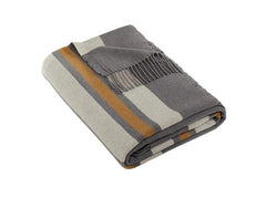 Brooks Brothers Accessories One Size / Shadow Grey/Marshmallow/Tan Brooks Brothers - Heritage Blanket