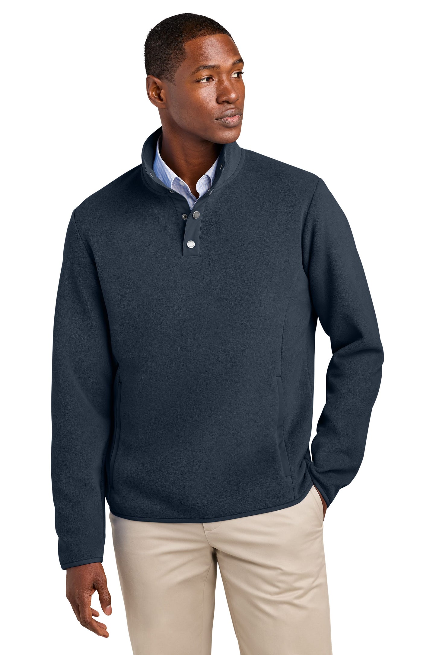 Brooks Brothers Fleece Brooks Brothers - Men's Fleece 1/4-Snap Neck