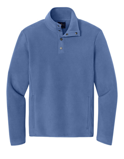 Brooks Brothers Fleece XS / Charter Blue Brooks Brothers - Men's Fleece 1/4-Snap Neck