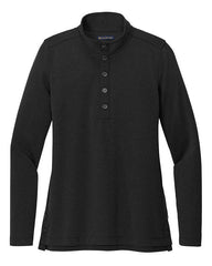 Brooks Brothers Polos XS / Black Heather Brooks Brothers - Women's Mid-Layer Stretch 1/2-Button