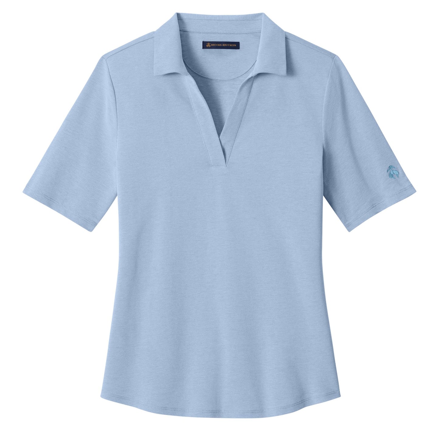 Brooks Brothers Polos XS / Newport Blue End on End Brooks Brothers - Women's Pinpoint Pique Polo