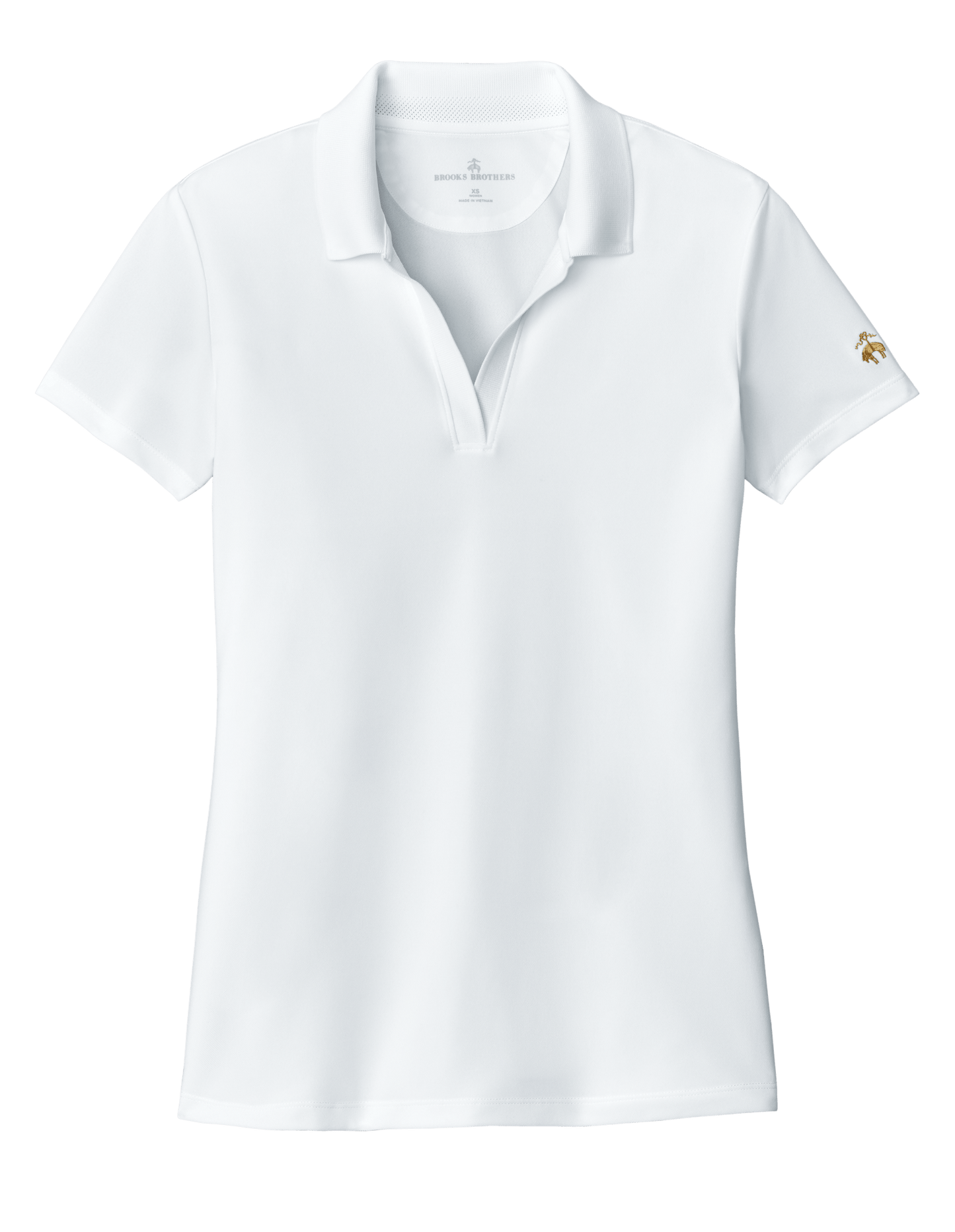 Brooks Brothers Polos XS / White Brooks Brothers - Women's Mesh Pique Performance Polo