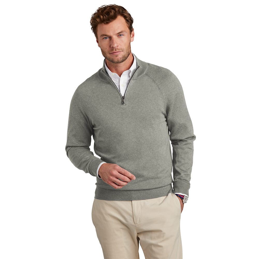 Brooks Brothers Men s Cotton Stretch 1 4 Zip Sweater Threadfellows