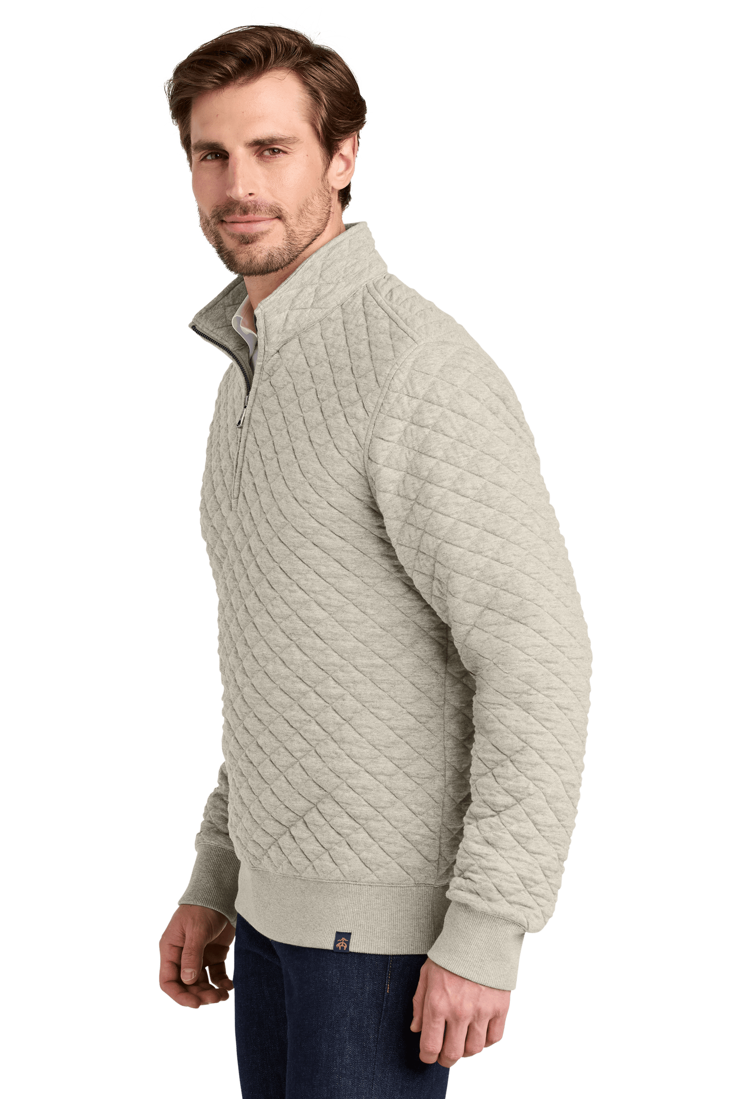 Brooks Brothers Sweaters Brooks Brothers - Men's Diamond Quilt 1/4-Zip