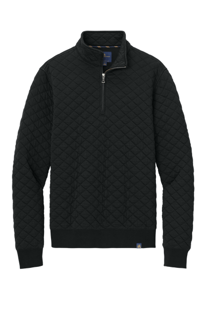 Brooks Brothers Sweaters XS / Deep Black Brooks Brothers - Men's Diamond Quilt 1/4-Zip