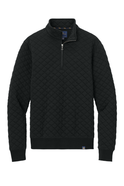 Brooks Brothers Sweaters XS / Deep Black Brooks Brothers - Men's Diamond Quilt 1/4-Zip